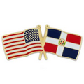 USA & Dominican Republic Flag Pin